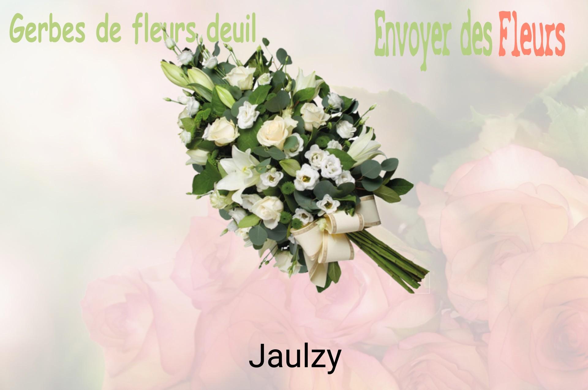Gerbe de fleurs de deuil livrée à Jaulzy